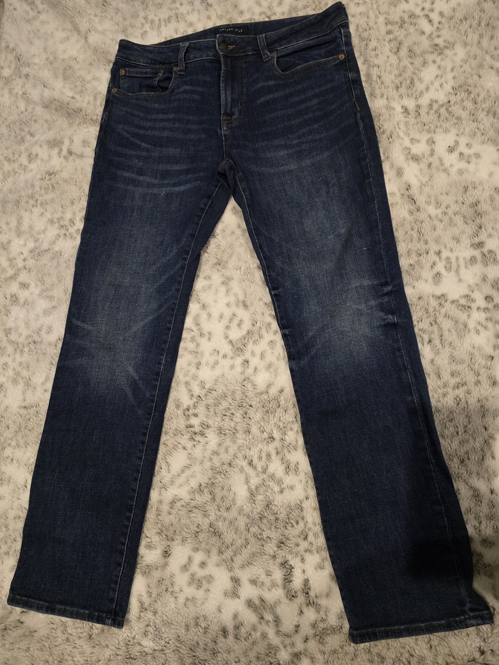 Aeropostale Men's Navy Blue Straight Jeans